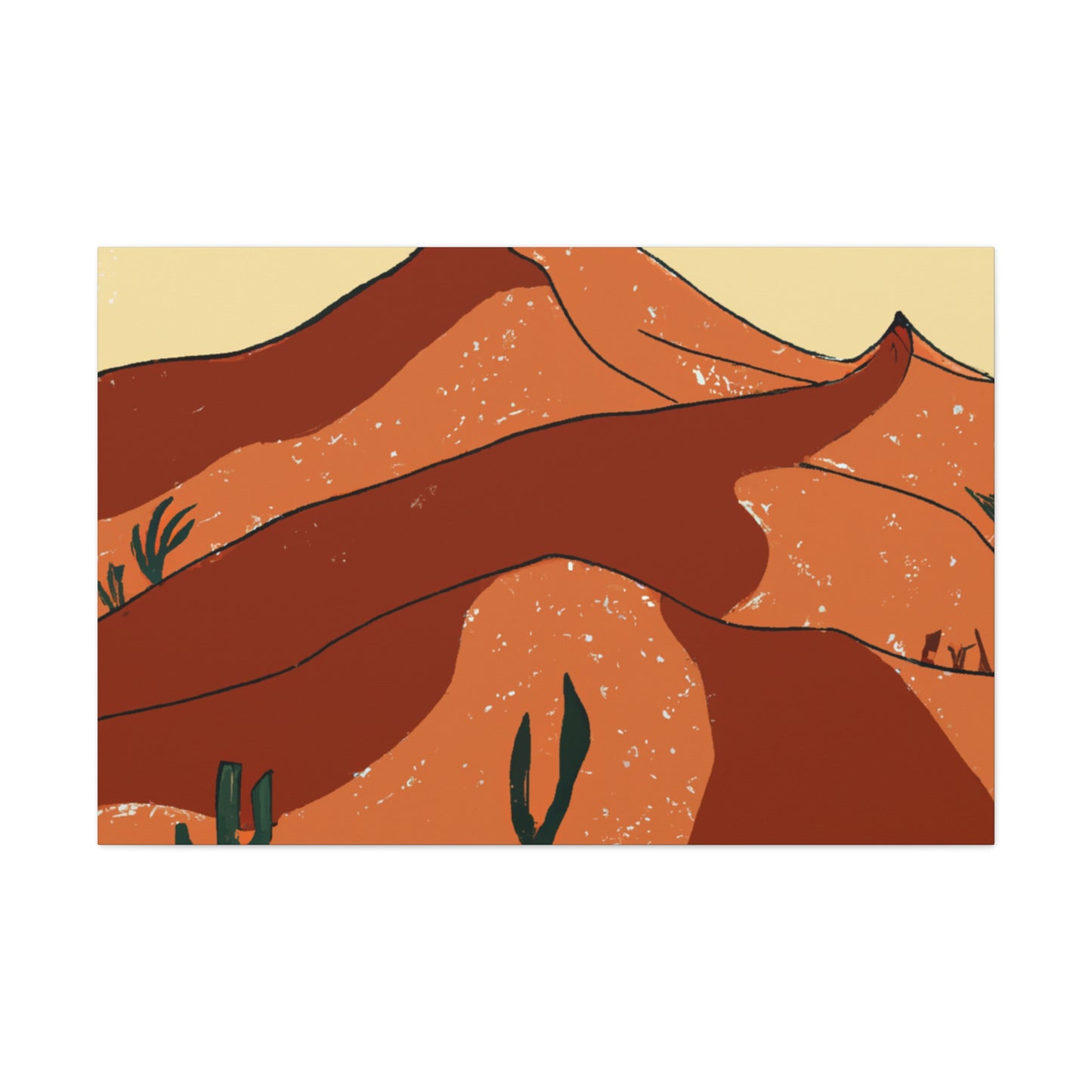 The Eliza - Vintage Contemporary - Desert = Canvas
