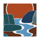 Vivid Hexagon- Midcentury - Canvas