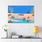 Blue Desert Mirage – Landscape - Canvas