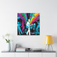 "Electric Blueberry - Retro Music" - Canvas