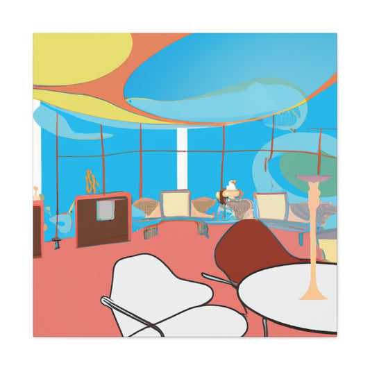 Lazy Sunday - Midcentury - Canvas