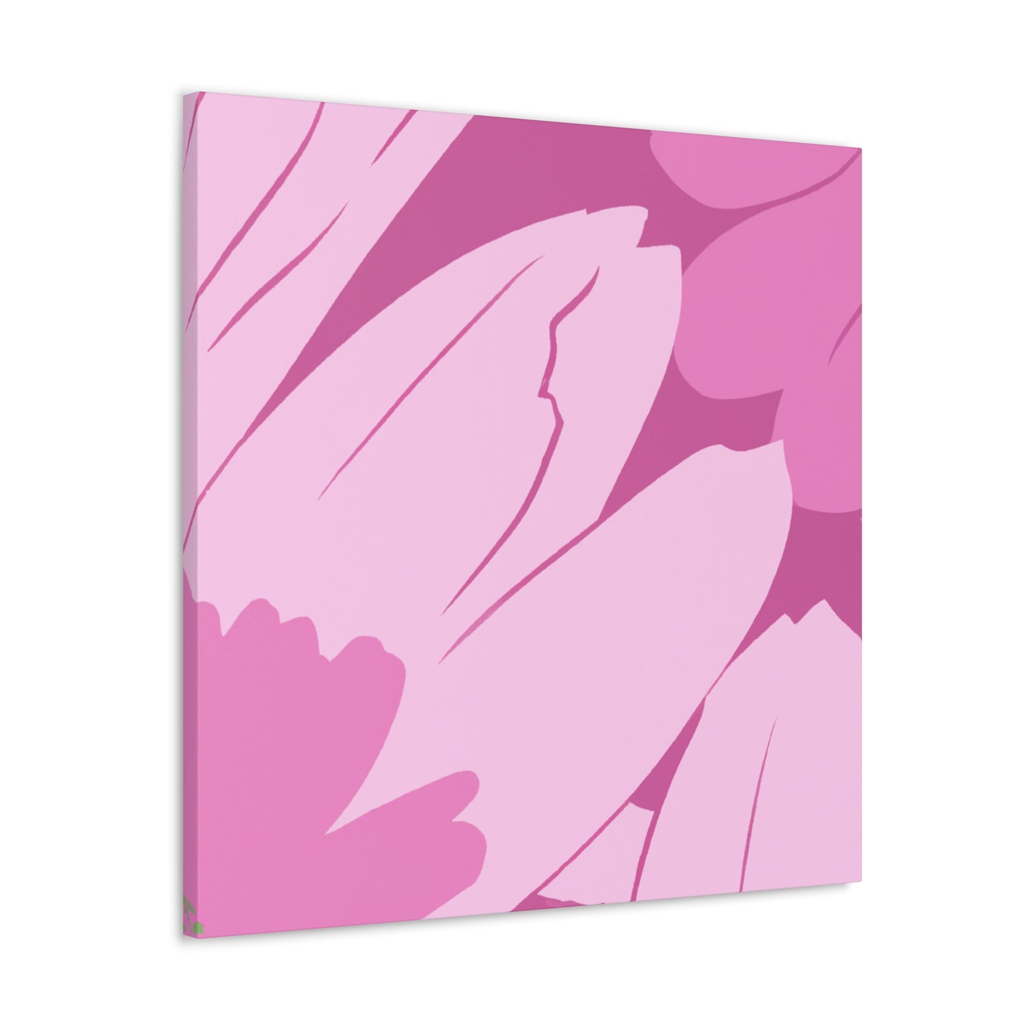 Pink Roselle - Floral - Canvas