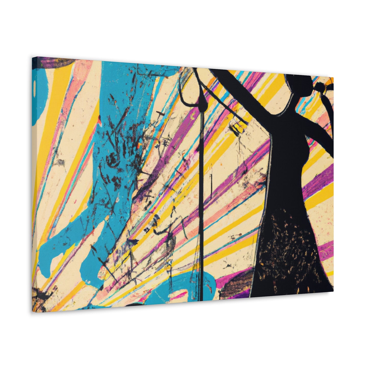 "Crankin' Tracks - Retro Music" - Canvas