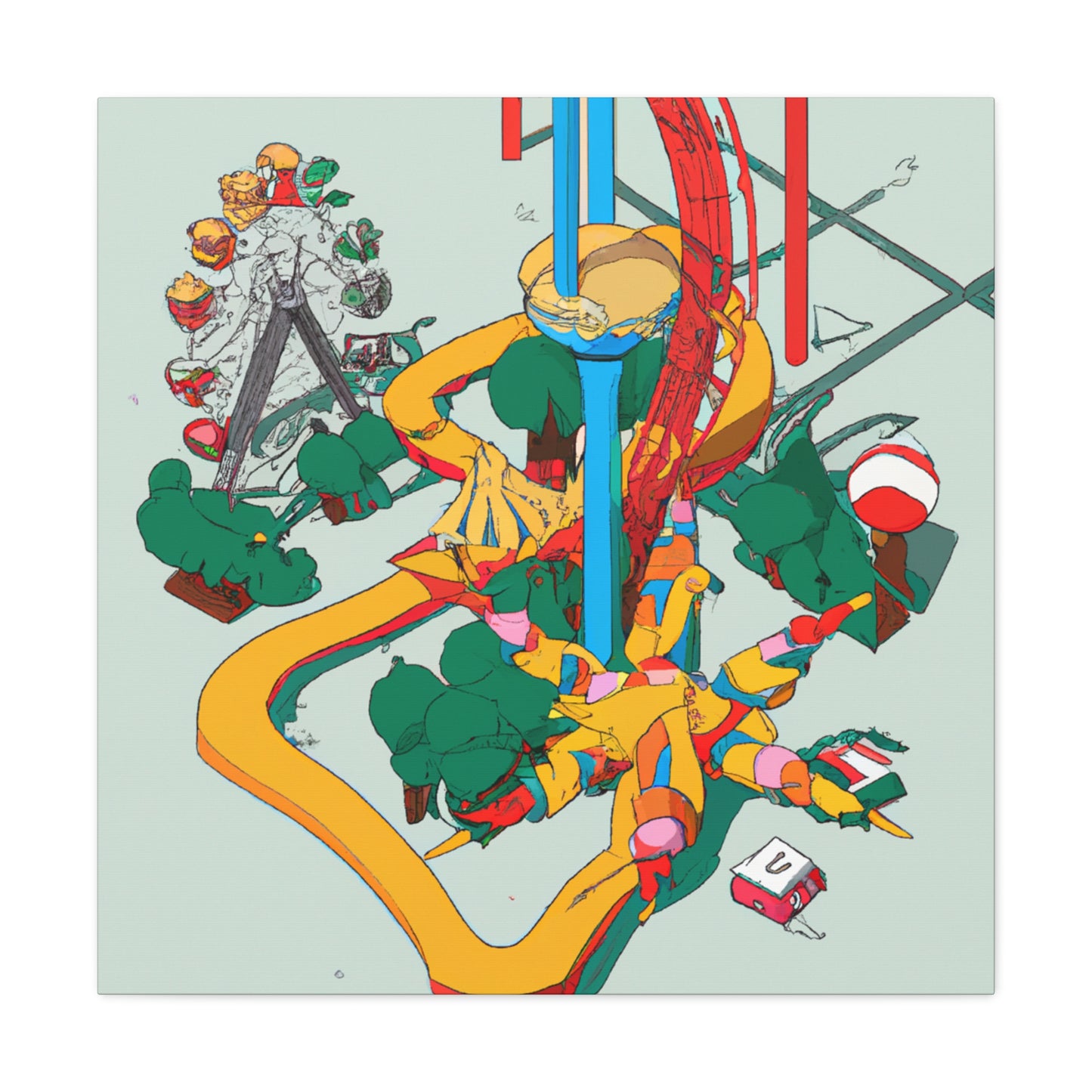 Zippity Zoo-Amusement - Canvas