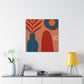 "Prismatic Pewter - Midcentury" - Canvas
