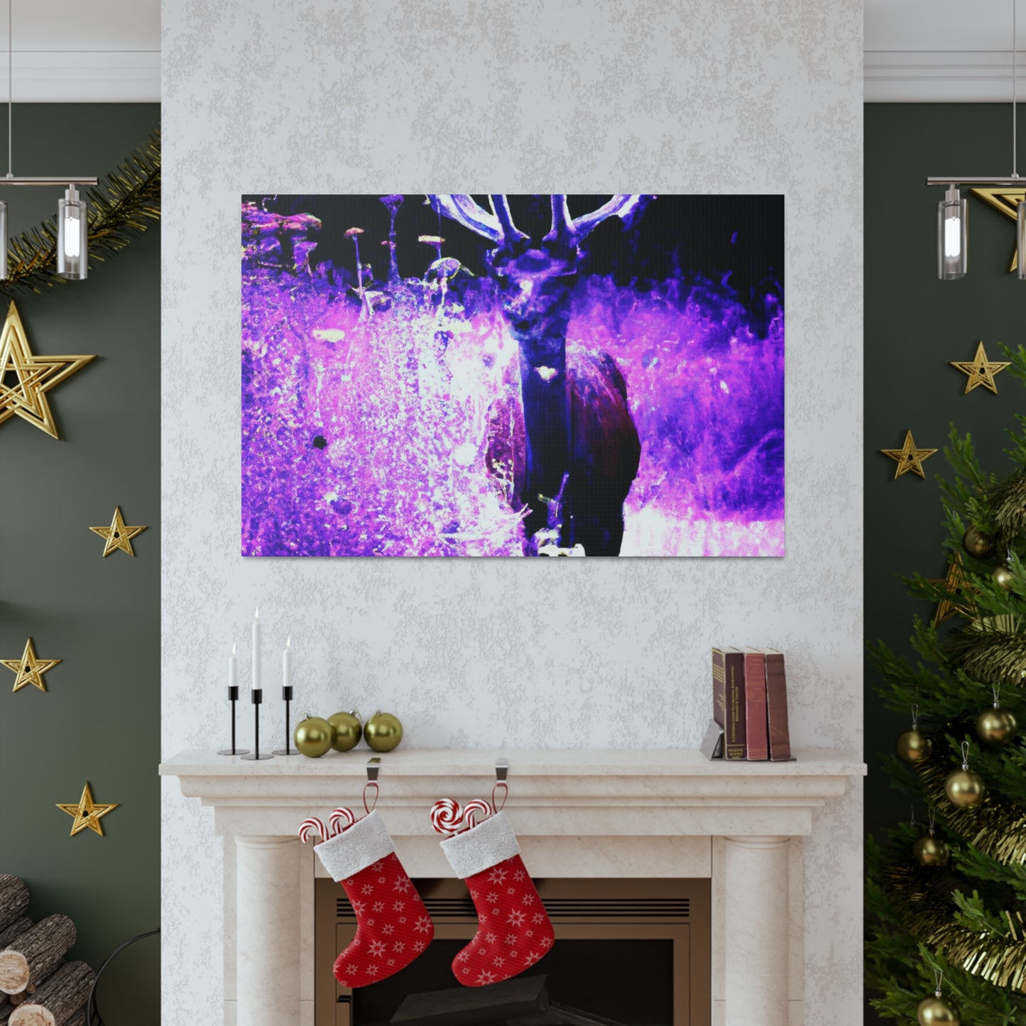 Purple Rudolph- Canvas - Wildlife