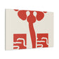 Feline Fluffball - Midcentury Canvas