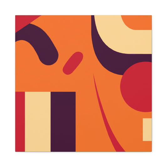 Vivid Quietude - Midcentury - Canvas