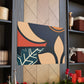Blue Curve - Midcentury Canvas