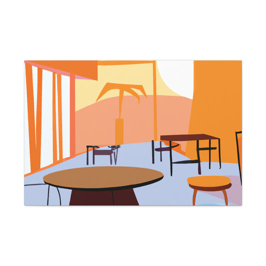 Mystic Glimmer- Midcentury - Canvas