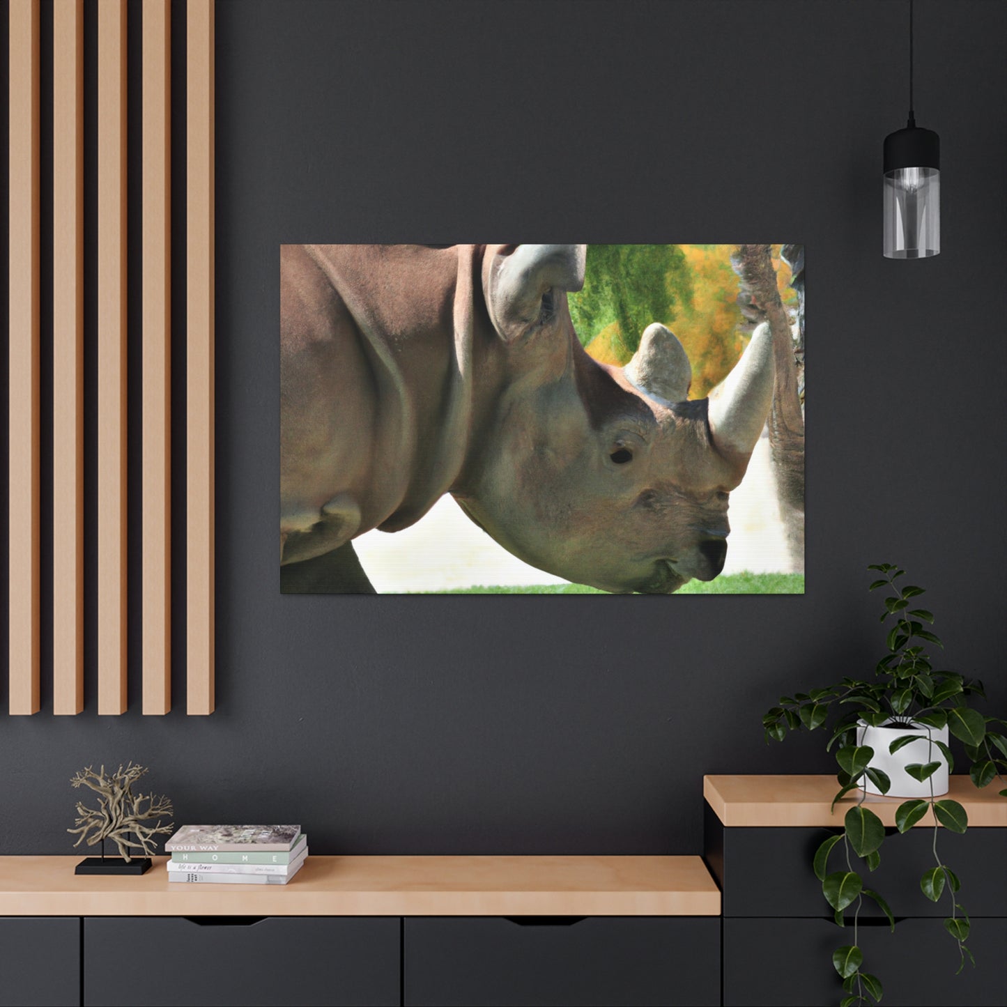 Rhino Head - Canvas - Wildlife