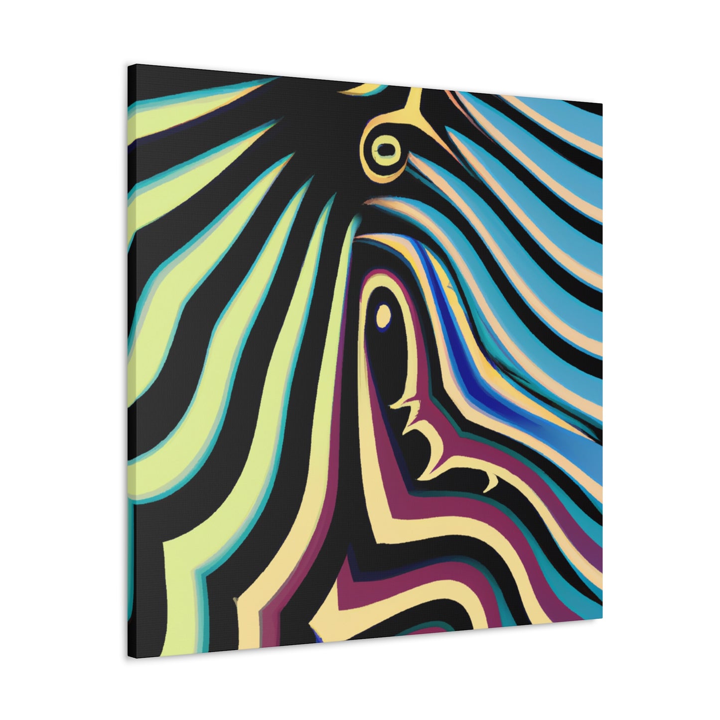 Azureaux- Abstract - Canvas