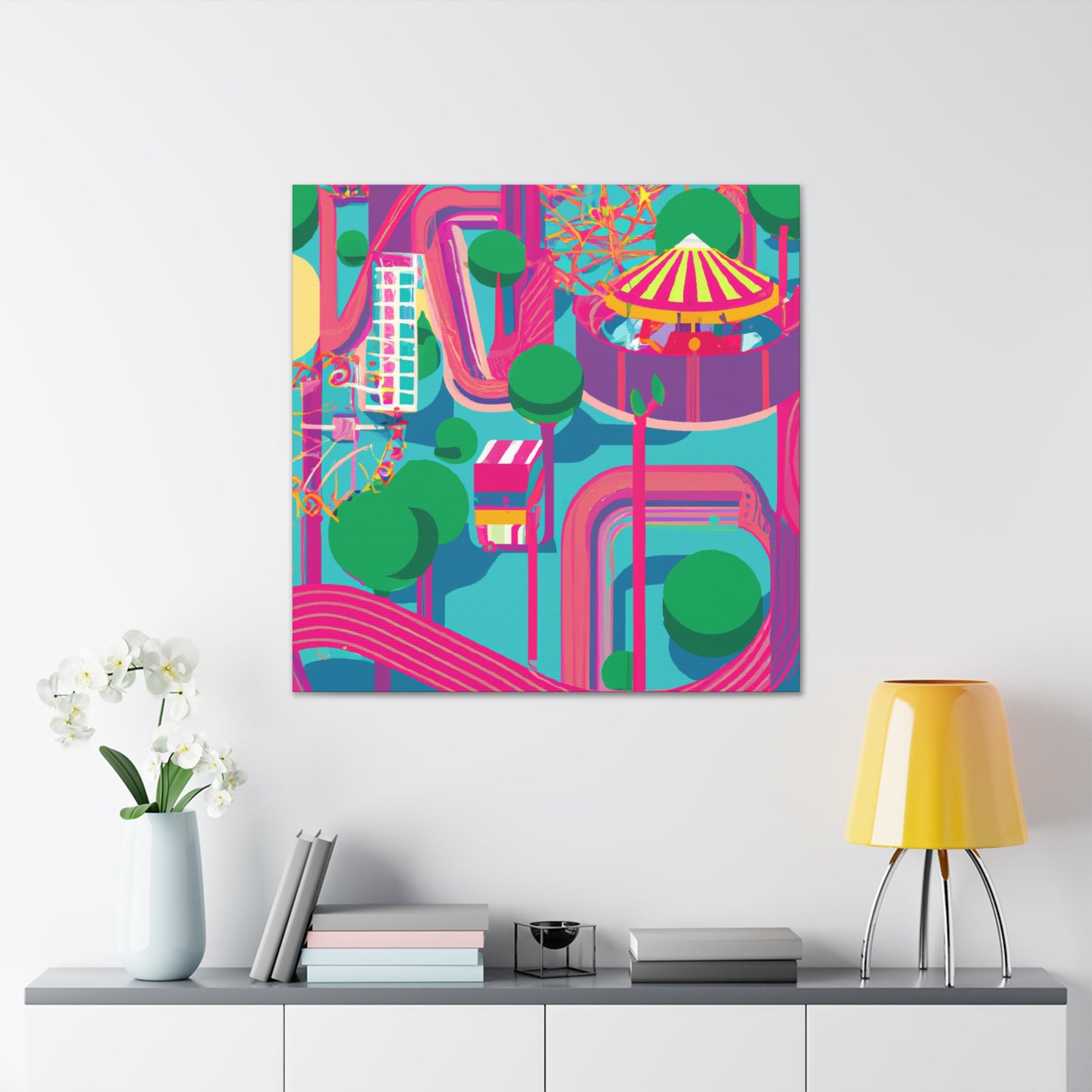 Carni-Wheel Amusement - Canvas