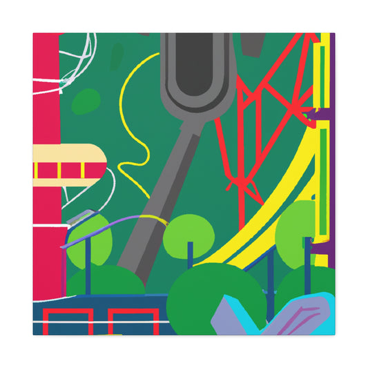 Bloomtopia - Landscape - Amusement - Canvas
