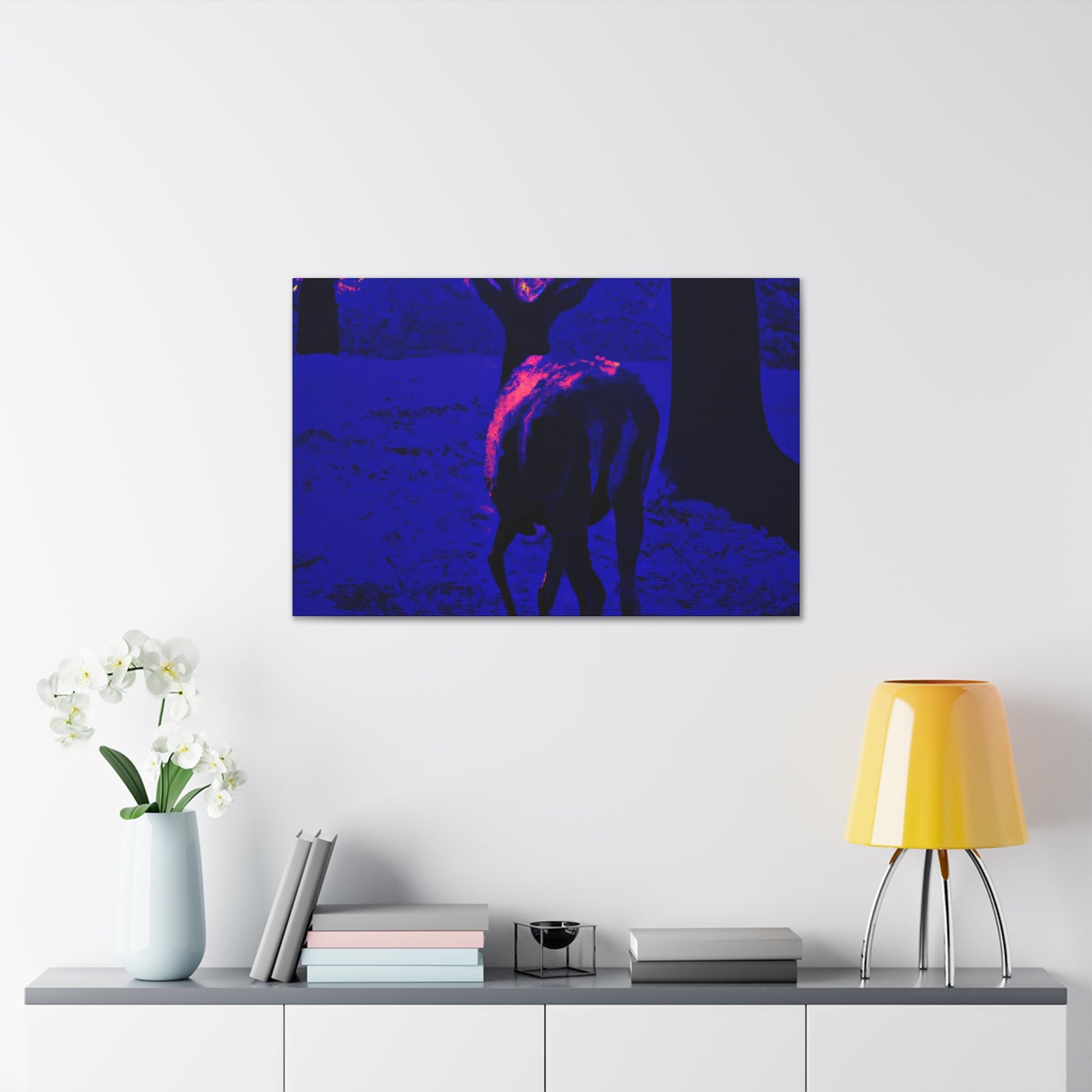 Purple Deer- Wildlife Canvas