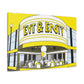 The Jiving Jukebox Cafe - Retro Music Pop Art Canvas