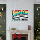 Rockin' 50's Rollerskating Rink - Pop Art Canvas