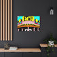 Rock 'n' Roll Drive-In Diner. - Pop Art Canvas