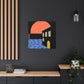 Street Walk - Midcentury Canvas