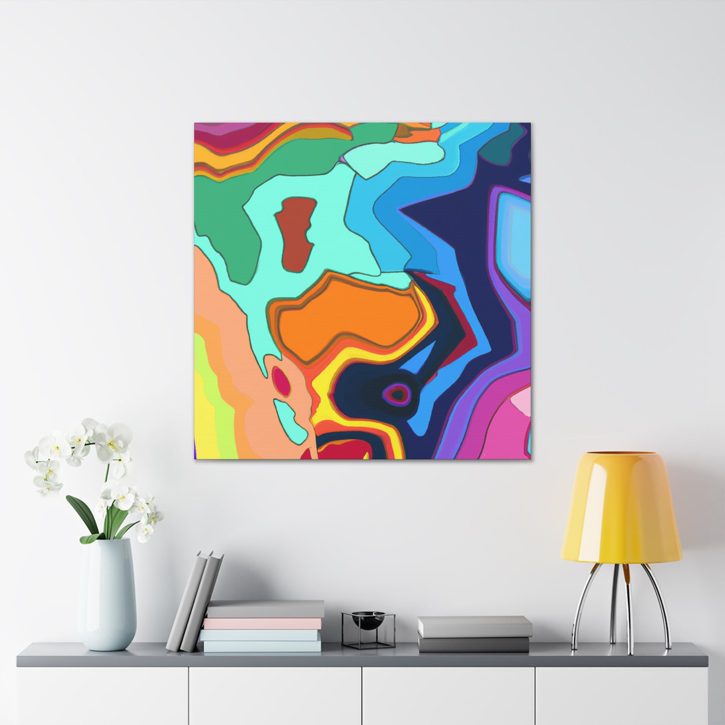 Rainbow Mist - Abstract - Canvas