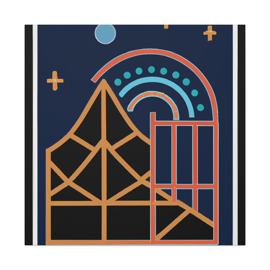 "Guiding Lights - Midcentury" - Canvas