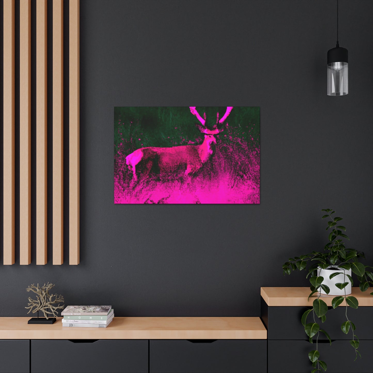 Pink Steer - Canvas - Wildlife