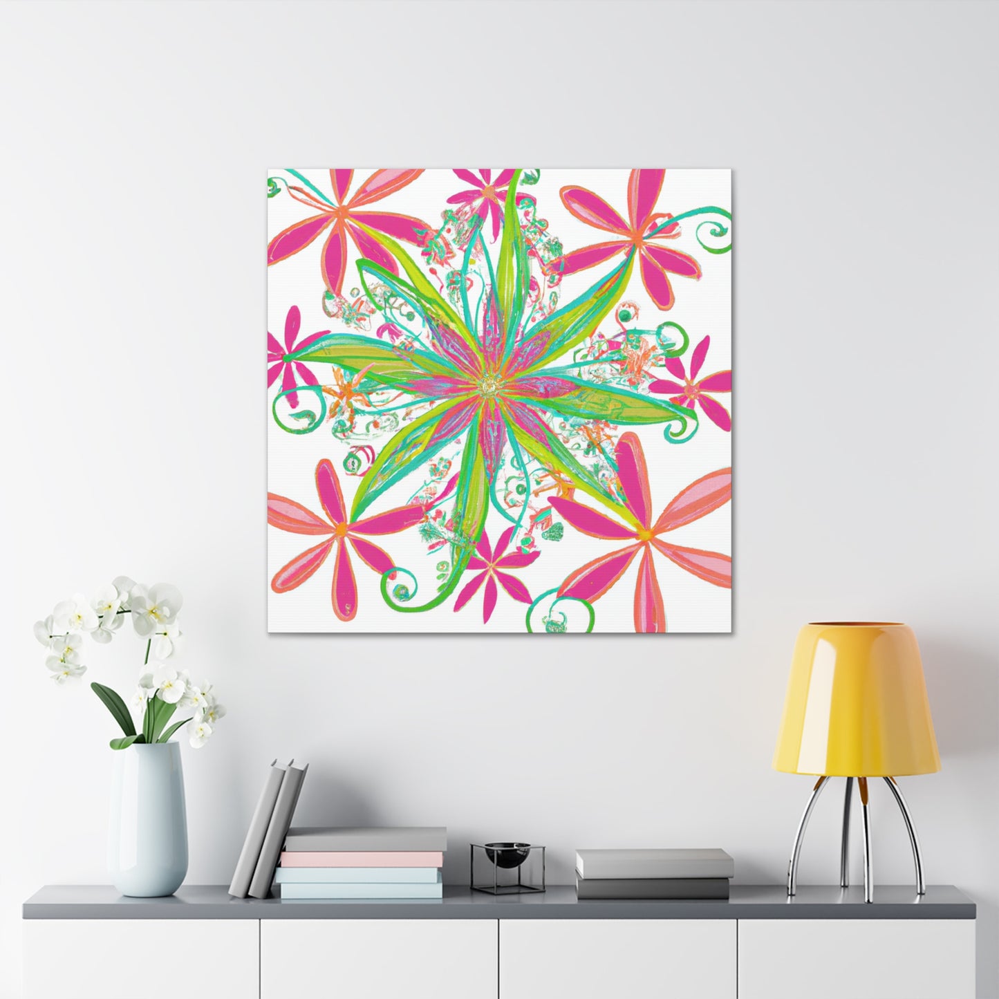 Dahlia Dreaming - Floral - Canvas