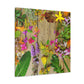 "Butterfly Blooms" - Canvas - Floral