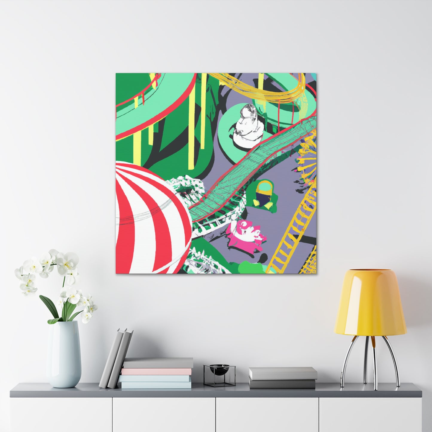 Rhino Rampage - Amusement - Canvas