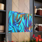 Blue Flames - Canvas - Abstract