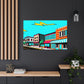 Jukebox Alley - Pop Art Canvas