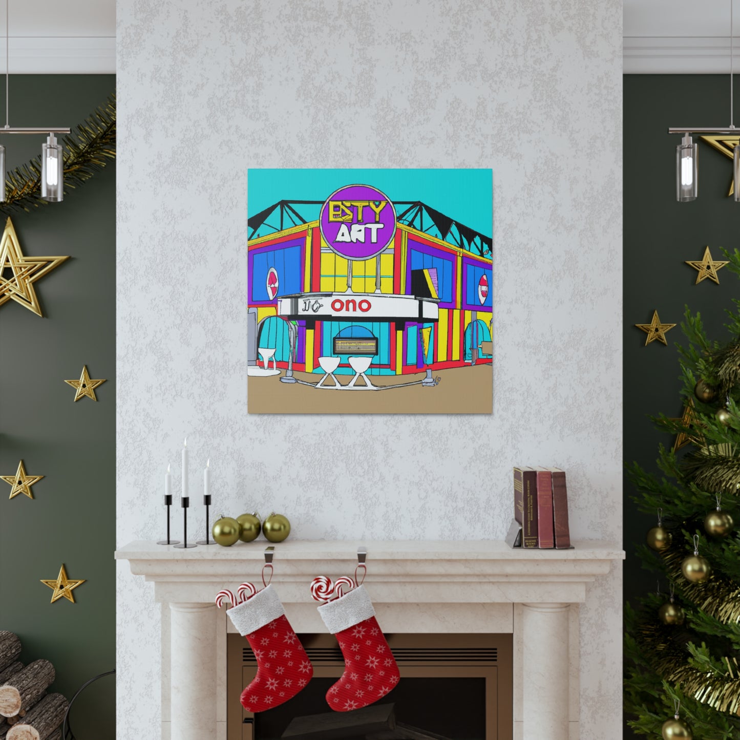 Twisty Time Soda Shop - Canvas