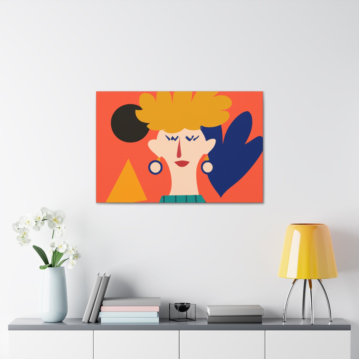 "Flower Power - Midcentury" - Canvas