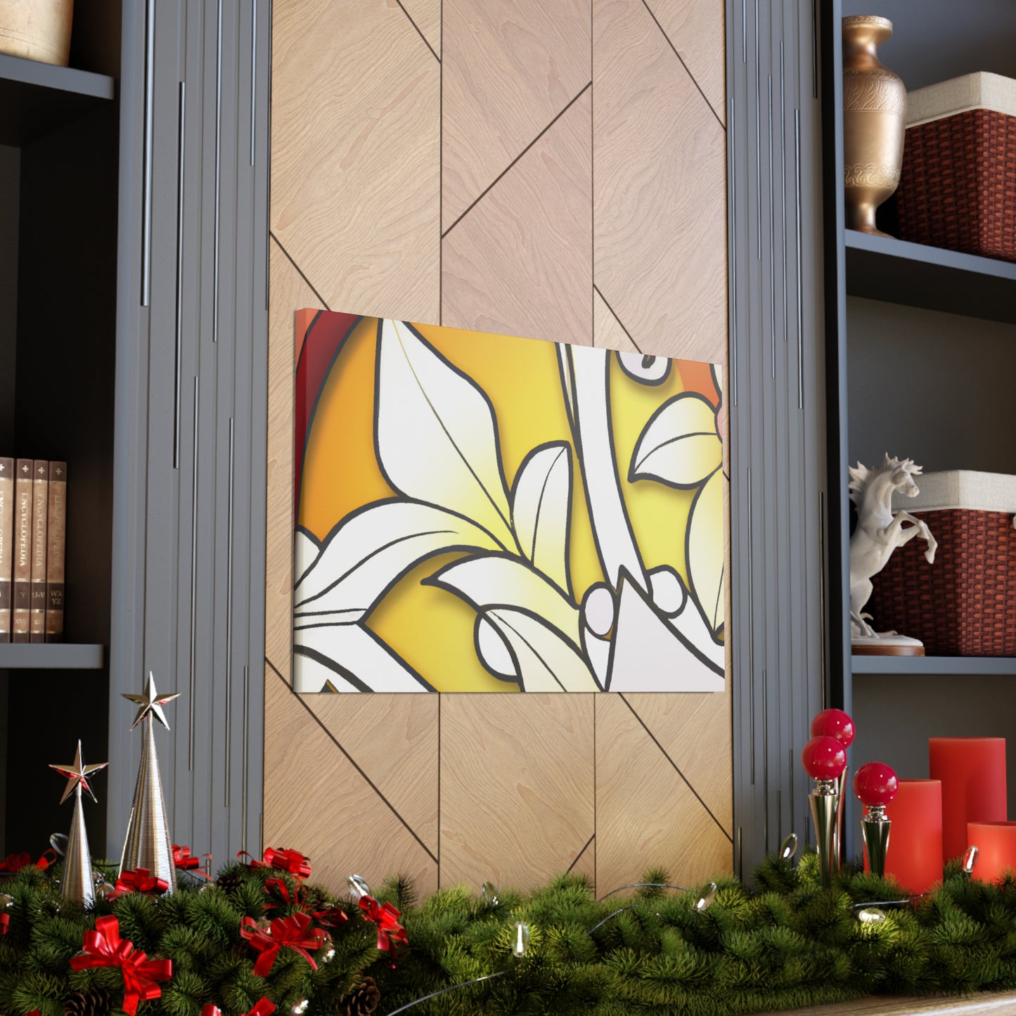 Leafy Warmth- Glass Canvas