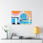 Umbrella Skyline - Midcentury - Canvas