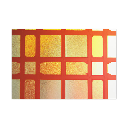 Orange Slice - Glass Canvas