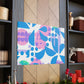 Blue Pinky - Floral Canvas
