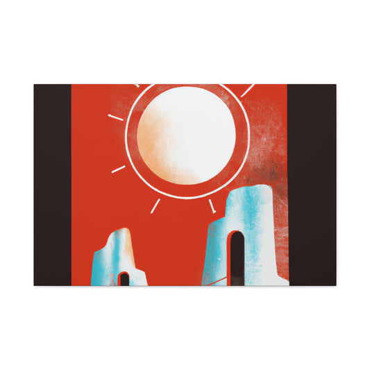"Elongated Splendor - Midcentury" - Canvas