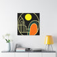 Retro Bloom - Midcentury - Canvas