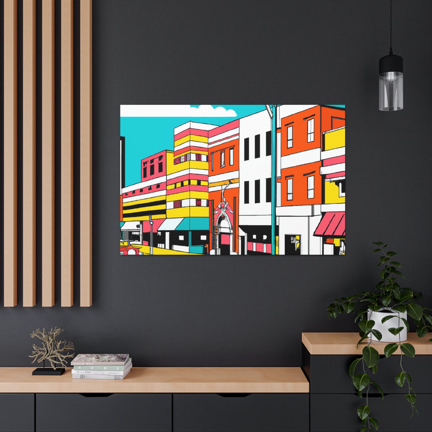 Jukebox Avenue - Pop Art Canvas