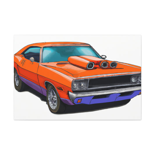 Vintage Vroomer - Automobile - Canvas