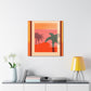 "Dawning Blush - Midcentury" - Canvas