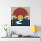 Converging Contrasts - Midcentury - Canvas