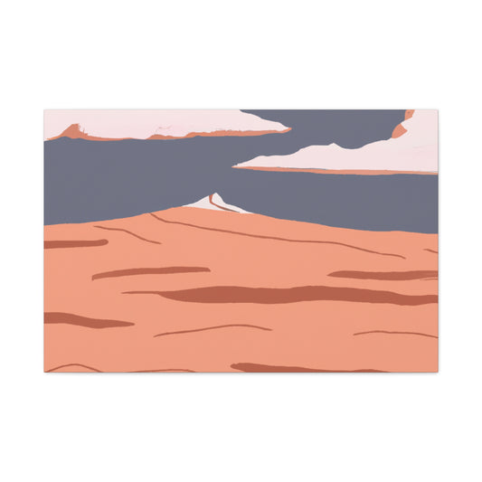 Retro Regency - Vintage Contemporary - Desert - Canvas