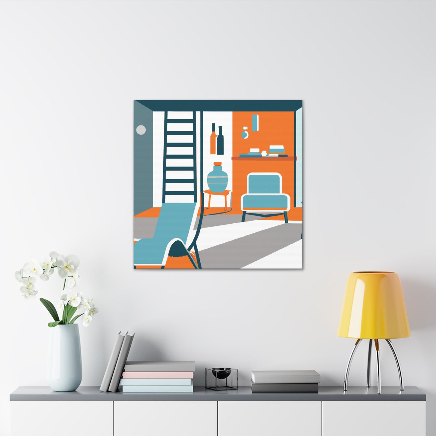 "Atomic Journey - Midcentury" - Canvas