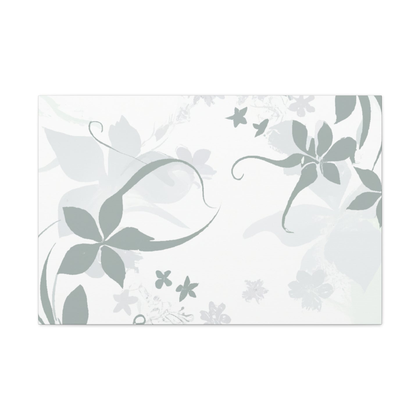 Grey Vine - Floral - Canvas