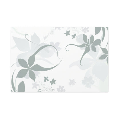 Grey Vine - Floral - Canvas