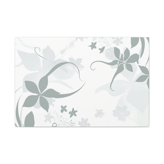 Grey Vine - Floral - Canvas