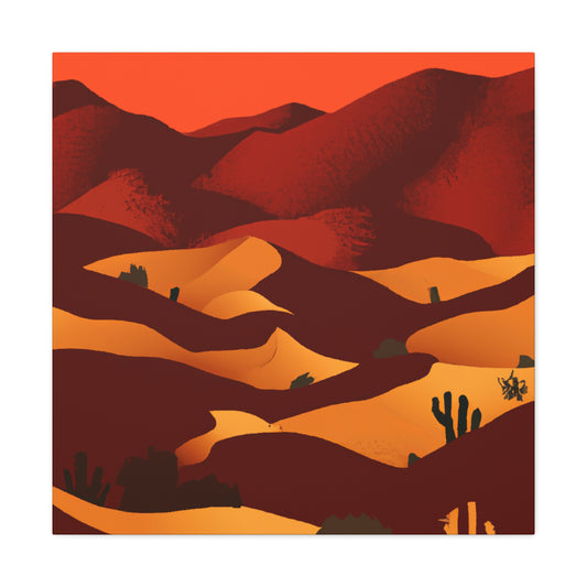 Retro Aesthetic - Vintage Contemporary - Desert - Canvas