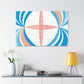 Sunburst Bubblegum- Midcentury - Canvas